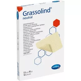 GRASSOLIND -voide puristaa 7,5x10 cm steriiliä, 10 kpl