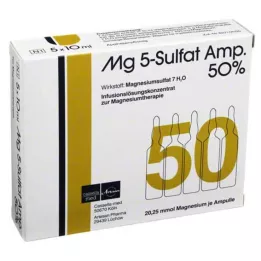 MG 5 Sulfaattivahvistin 50% infuusioliuoskonsentraatti, 5 kpl