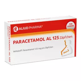 PARACETAMOL AL 125 pikkulasten peräpuikkoa, 10 kpl