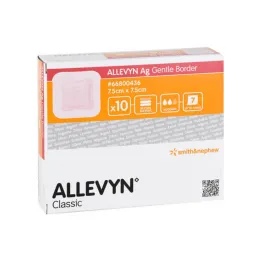 Allevyn Ag Gentle Border 7,5x7,5 cm side, 10 kpl