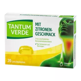 TANTUM VERDE 3 mg sitruunamakuiset pastillit, 20 kpl