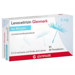 Levosetiritsiini Glenmark 5mg, 20 kpl