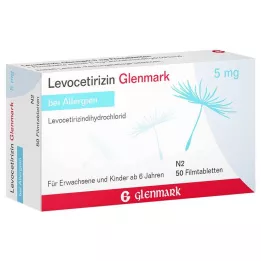 Levosetiritsiini Glenmark 5mg, 50 kpl
