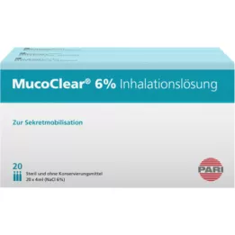 MUCOCLEAR 6% NaCl -hengitysratkaisu, 60x4 ml