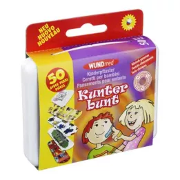 KINDERPFLASTER Värikäs, 50 kpl
