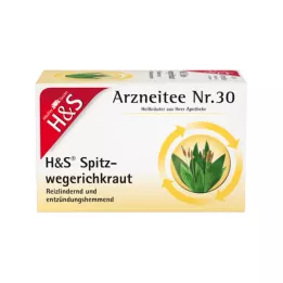 H&S Ribwort yrttisuodatinpussit, 20X1,5 g