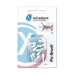 MIRADENT Interd.Pic-Brush vaihtoharja hieno valkoinen, 12 kpl