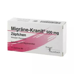MIGRÄNE KRANIT 500 mg peräpuikot, 10 kpl