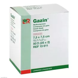 GAZIN sideharso 7,5x7,5 cm steriili 8-kerroksinen, 25x2 kpl