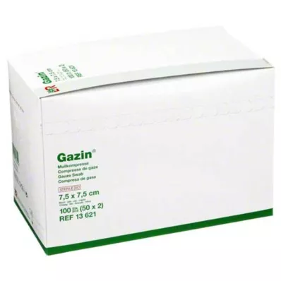 GAZIN Harsokomp.7,5x7,5 cm steriili 8-kerroksinen, 50X2 kpl GAZIN Harsokomp.7,5x7,5 cm steriili 8-kerroksinen, 50X2 kpl