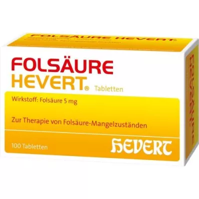 FOLSÄURE HEVERT tabletit, 100 kpl
