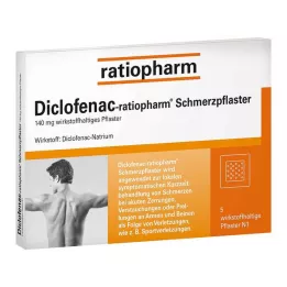DICLOFENAC-ratiopharm-kipulaastarit, 5 kpl