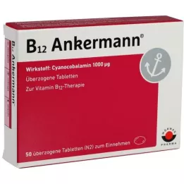 B12 ANKERMANN ylimääräiset tabletit, 50 kpl