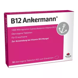 B12 ANKERMANN ylimääräiset tabletit, 50 kpl
