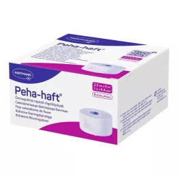 PEHA-HAFT Kiinnitysside lateksiton 2,5 cm x 4 m, 8 kpl