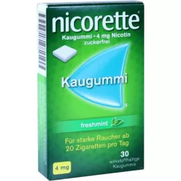 NICORETTE 4 mg fuksi Kaugummi, 30 kpl