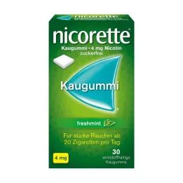 NICORETTE 4 mg tuoreminttupurukumia, 30 kpl