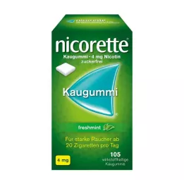 NICORETTE 4 mg tuoreminttupurukumia, 105 kpl
