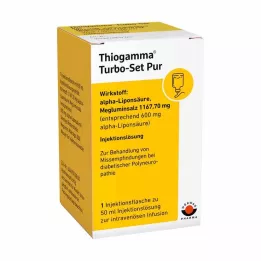 THIOGAMMA Turbo Set Pur -injektiopullot, 50 ml