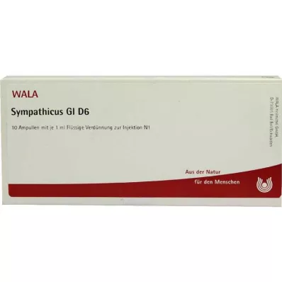 SYMPATHICUS GL D 6 -ampullit, 10X1 ml SYMPATHICUS GL D 6 -ampullit, 10X1 ml