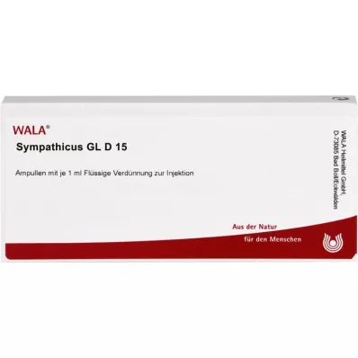 SYMPATHICUS GL D 15 ampulli, 10X1 ml SYMPATHICUS GL D 15 ampulli, 10X1 ml