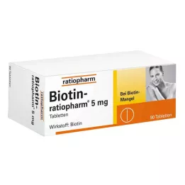 BIOTIN-RATIOPHARM 5 mg tabletit, 90 kpl