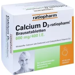 Kalsium D3 ratiopharm Erevisescent tabletit, 40 kpl