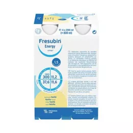 FRESUBIN ENERGY DRINK Vaniljajuomapullo, 4X200 ml