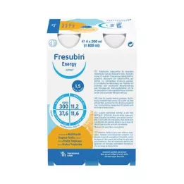 FRESUBIN ENERGY DRINK Multifruit-juomapullo 6X4X200 ml