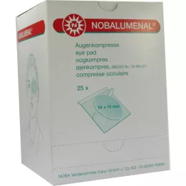 NOBALUMENAL Silmäpakkaus 54x70 mm steriili, 25 kpl