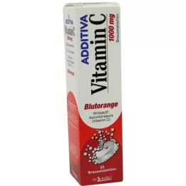 ADDITIVA C-vitamiini veriappelsiinit poretabletit, 20 kpl
