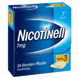 NICOTINELL 7 mg/24 tunnin laastari 17,5 mg, 7 kpl