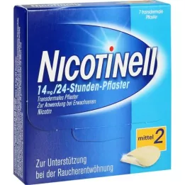 NICOTINELL 14 mg/24 tunnin kipsi 35 mg, 7 kpl