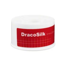 Dracosilk rullakipsi 5m x 2,5 cm, 1 kpl