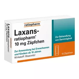 LAXANS-ratiopharm 10 mg peräpuikot, 10 kpl