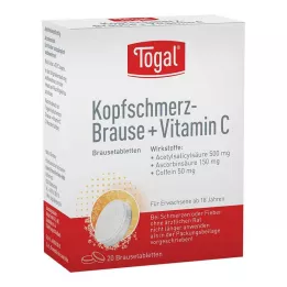 TOGAL Päänsärky-poretabletit + Vit.C-poretabletit, 20 kpl