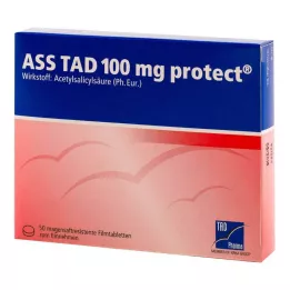 ASS TAD 100 mg suojaavat enterotabletit, kalvopäällysteiset tabletit, 50 kpl