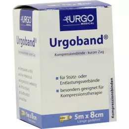 URGOBAND Lyhyt joustava side 8 cm x 5 m, 1 kpl