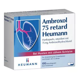AMBROXOL 75 retard Heumann kapselia, 100 kpl