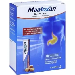 MAALOXAN 25 mVal neste, 20x10 ml