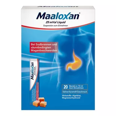 MAALOXAN 25 mVal Neste, 20X10 ml