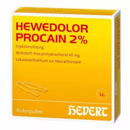 HEWEDOLOR Prokaiini 2 % -ampullit, 10 kpl