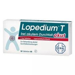 LOPEDIUM T akuutti akuutin ripulin hoitoon tabletit, 10 kpl