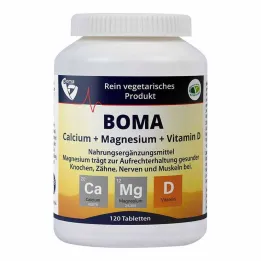 Kalsium Magnesium D-vitamiinitabletit, 120 kpl