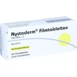 NYSTADERM -filmin päällystetyt tabletit, 50 kpl