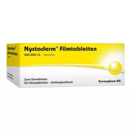 NYSTADERM Kalvopäällysteiset tabletit, 50 kpl