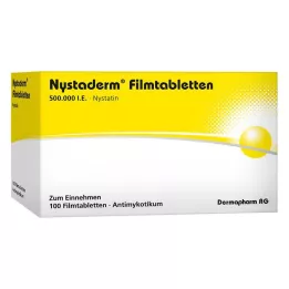 NYSTADERM Kalvopäällysteiset tabletit, 100 kpl