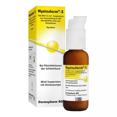 NYSTADERM S Suspensio-annostelupumppu, 48 ml