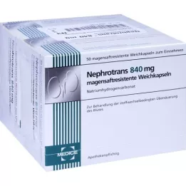 NEPHROTRANS 840 mg mahalaukun resistenttejä kapseleita, 100 kpl