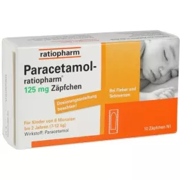 Paracetamol ratiopharm 125 mg pikkulapsiä, 10 kpl